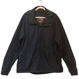 Eddie Bauer Men’s Vintage Navy WeatherEdge Hooded Jacket Size L